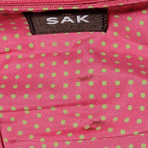 THE SAK BLACK CROCHET HANDBAG PURSE EUC - Picture 3 of 11